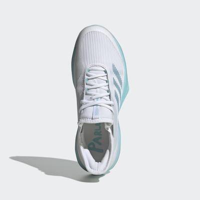 Adidas Womens Adizero Ubersonic 3.0 Parley Tennis Shoes - Blue Spirit/White - main image
