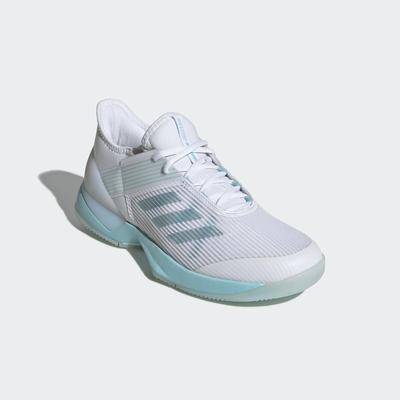 Adidas Womens Adizero Ubersonic 3.0 Parley Tennis Shoes - Blue Spirit/White - main image