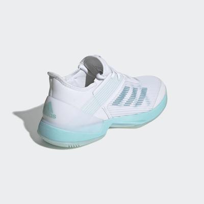Adidas Womens Adizero Ubersonic 3.0 Parley Tennis Shoes - Blue Spirit/White