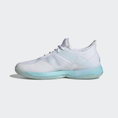 Adidas Womens Adizero Ubersonic 3.0 Parley Tennis Shoes - Blue Spirit/White - main image