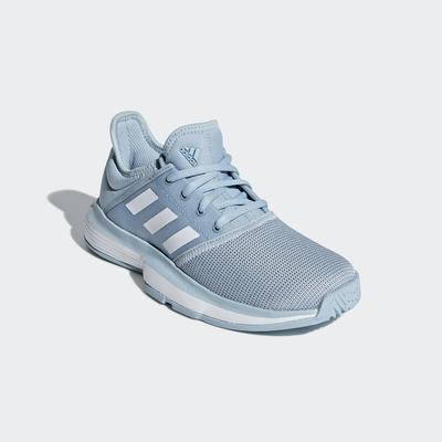 Adidas Kids SoleCourt XJ Tennis Shoes - Ash Grey