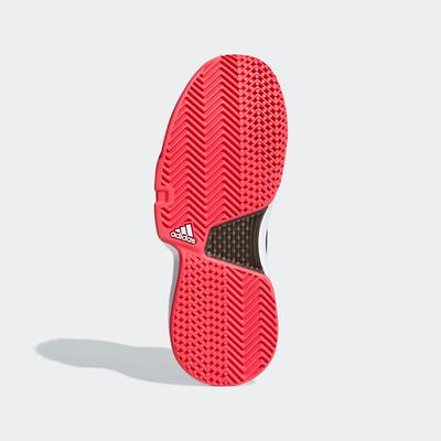 Adidas Kids SoleCourt XJ Tennis Shoes - Black/Red