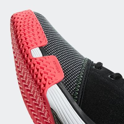 Adidas Kids SoleCourt XJ Tennis Shoes - Black/Red - main image