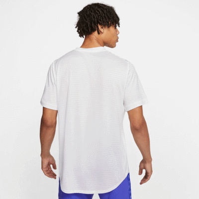 Nike Mens Rafa Challenger Short Sleeve Top - White - main image