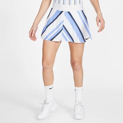 Nike Womens Dri-FIT Printed Tennis Skirt - Blue/White - main image