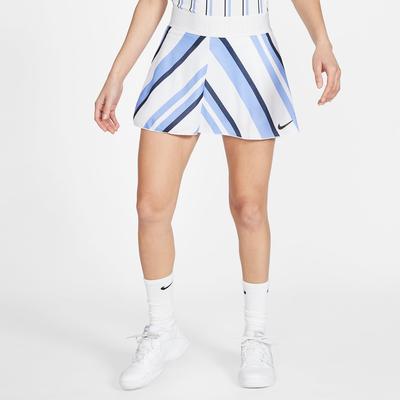 Nike Womens Dri-FIT Printed Tennis Skirt - Blue/White - main image
