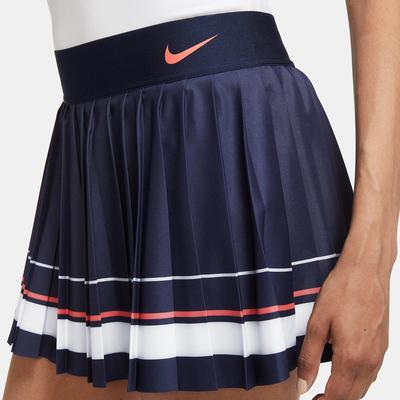 Nike Womens Maria Tennis Skirt - Obsidian/Laser Crimson - main image
