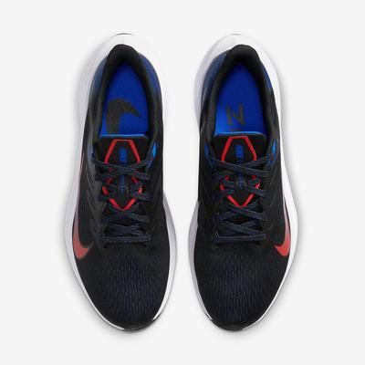 Nike Mens Air Zoom Winflow 7 Running Shoes - Black/Red/Blue - main image