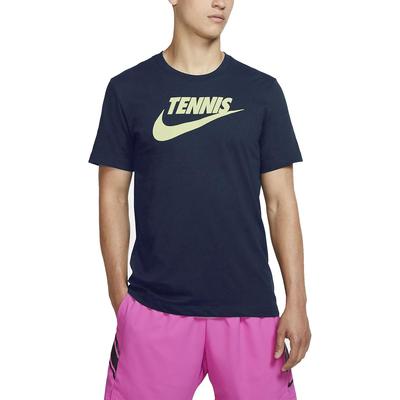 Nike Mens Dri-FIT Tennis T-Shirt - Obsidian - main image