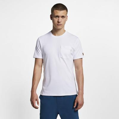 Nike Mens Heritage Tennis Top - White - main image