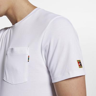 Nike Mens Heritage Tennis Top - White - main image