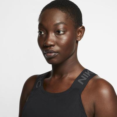 Nike Womens Pro Tank Top - Black/Thunder Grey - main image