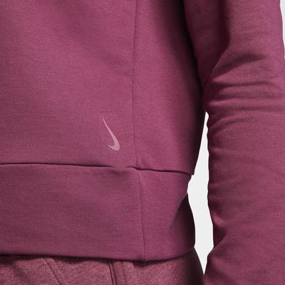 Nike Womens Yoga Long Sleeved Top - Crimson - main image