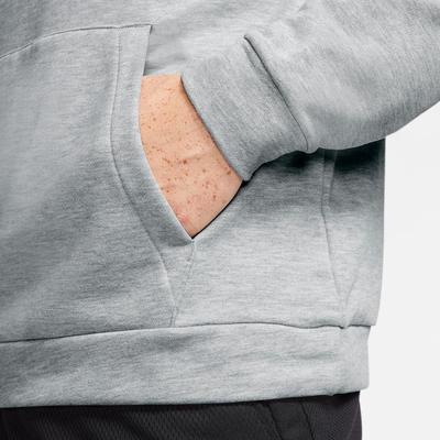 Nike Mens Dri-FIT Training Hoodie - Dark Grey Heather/Black - main image