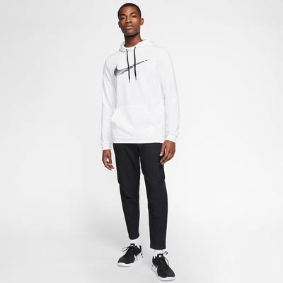 Nike Mens Dri-FIT Training Hoodie - White/Black - main image