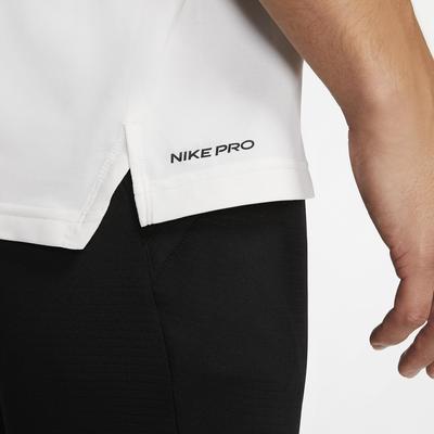 Nike Mens Pro Short Sleeve Top - White - main image