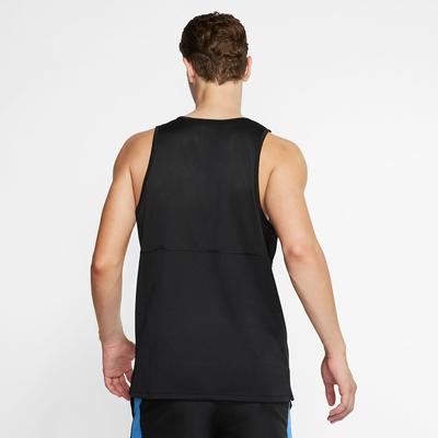 Nike Mens Breathe Run Tank - Black/Reflective Silver - main image