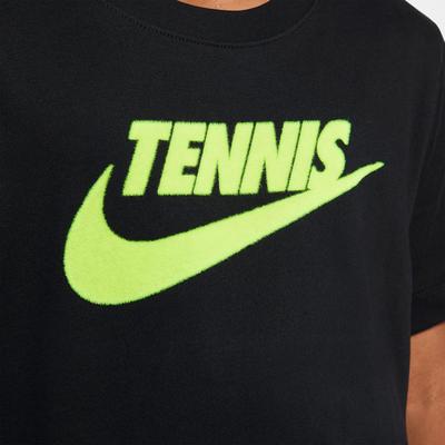 Nike Boys Graphic Tennis T-Shirt - Black - main image