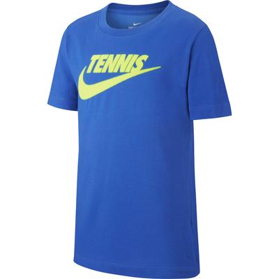 Nike Boys Graphic Tennis T-Shirt - Game Royal/Volt - main image