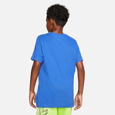 Nike Boys Graphic Tennis T-Shirt - Game Royal/Volt - main image