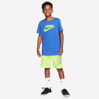 Nike Boys Graphic Tennis T-Shirt - Game Royal/Volt - main image