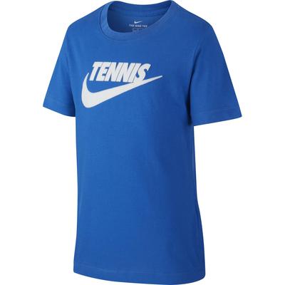 Nike Boys Graphic Tennis T-Shirt - Game Royal/White - main image