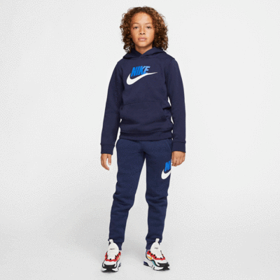 Nike Boys Sportwear Club Fleece Hoodie - Navy Blue