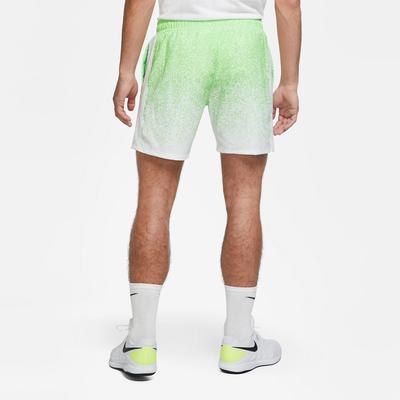 Nike Mens Rafa 7 Inch Tennis Shorts - Green/White