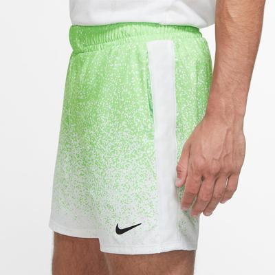 Nike Mens Rafa 7 Inch Tennis Shorts - Green/White - main image