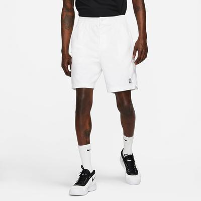 Nike Mens Heritage Tennis Shorts - White - Tennisnuts.com