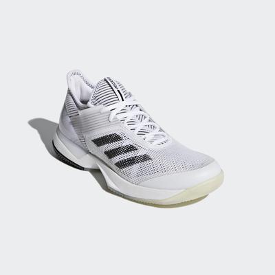 Adidas Womens Adizero Ubersonic 3.0 Tennis Shoes - White/Black
