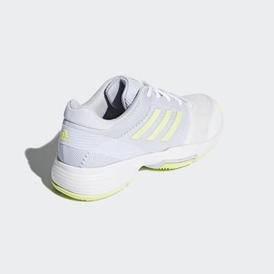 Adidas Womens Barricade Club Tennis Shoes - White/Blue/Yellow