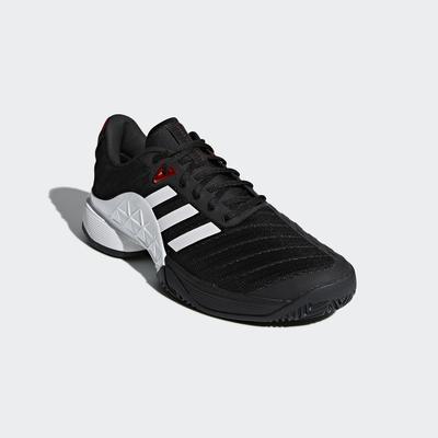 Adidas Mens Barricade 2018 Tennis Shoes - Black/White - main image
