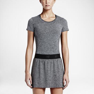 Nike Womens Dri-FIT Knit Top - Dark Grey/Black - main image