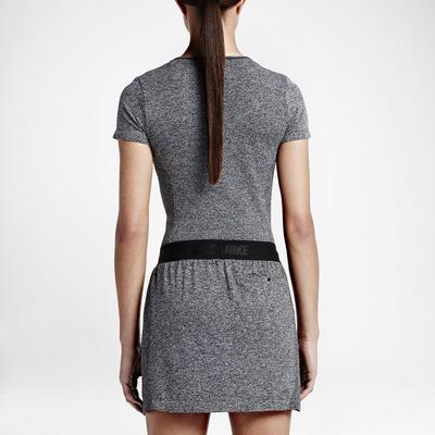 Nike Womens Dri-FIT Knit Top - Dark Grey/Black - main image