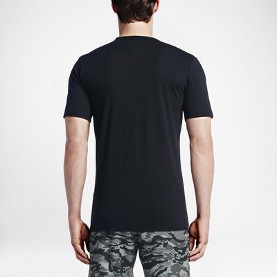 Nike Mens Court Logo Tee - Black/Hot Lava - main image