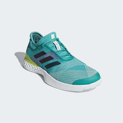 Adidas Mens Adizero Ubersonic 3.0 Tennis Shoes - Hi-Res Aqua - main image