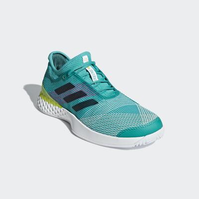 Adidas Mens Adizero Ubersonic 3.0 Tennis Shoes - Hi-Res Aqua