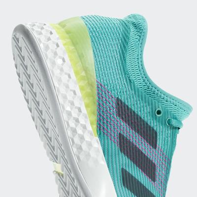 Adidas Mens Adizero Ubersonic 3.0 Tennis Shoes - Hi-Res Aqua - main image