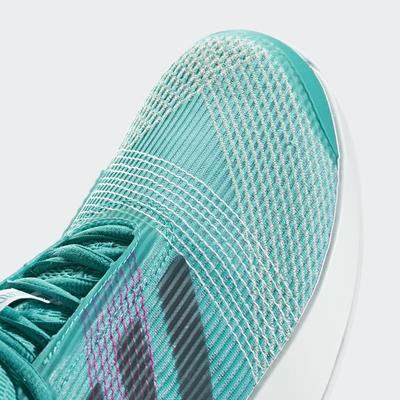 Adidas Mens Adizero Ubersonic 3.0 Tennis Shoes - Hi-Res Aqua - main image