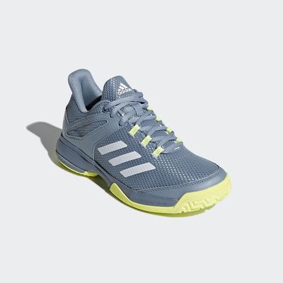 Adidas Kids Adizero Club Tennis Shoes - Blue/Yellow - main image
