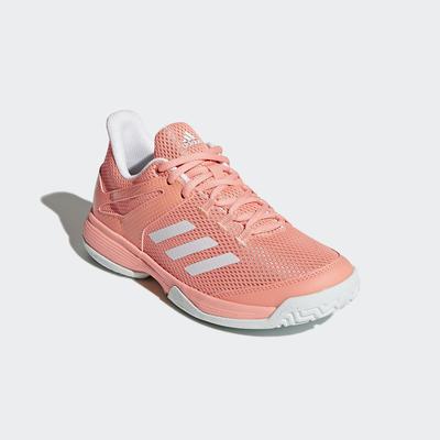 Adidas Kids Adizero Club Tennis Shoes - Chalk Coral/White - main image
