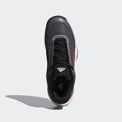 Adidas Kids Barricade Club Tennis Shoes - Black/Red - main image
