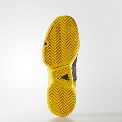 Adidas Mens Adizero Ubersonic 2.0 Tennis Shoes - Black/Yellow - main image