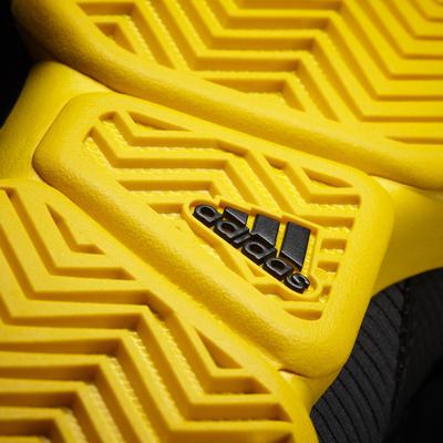 Adidas Mens Adizero Ubersonic 2.0 Tennis Shoes - Black/Yellow