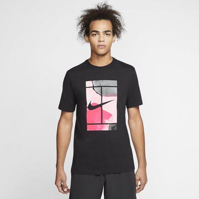 Nike Mens Tennis T-Shirt - Black - main image