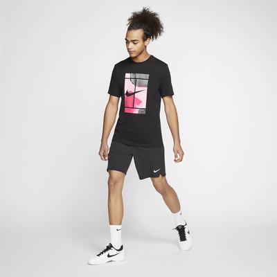 Nike Mens Tennis T-Shirt - Black - main image