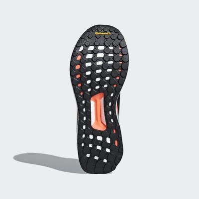 Adidas Mens Solar Boost Running Shoes - Black/Grey/Aqua