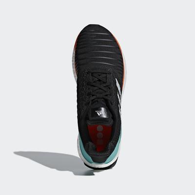 Adidas Mens Solar Boost Running Shoes - Black/Grey/Aqua