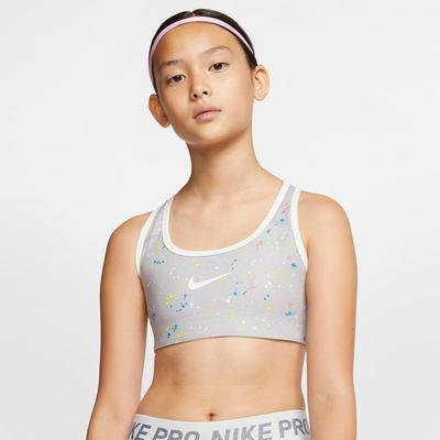 Nike Girls Reversible Printed Sports Bra - Atmosphere Grey - main image